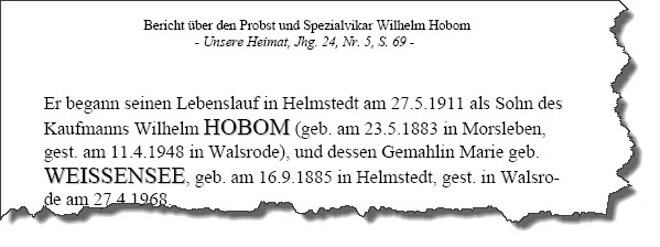 Probst und Spezialvikar Wilhelm Hobom